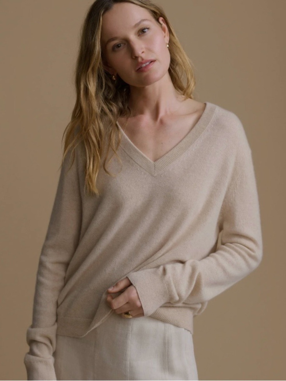 Jenni Kayne Flynn Cashmere V-Neck Sweater